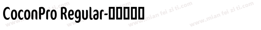 CoconPro Regular字体转换